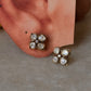 925 Sterling Silver Gold Plated Moissanite Polki Studs Earrings