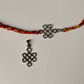 925 Sterling Silver Kolam Reusable as Pendant Handcrafted Rakhi