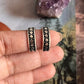 Tribal dot pure silver toe ring