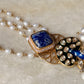 Peacock Inspired 925 Sterling Silver Gold Plated Antique Moissanite Polki Meenakari Statement Necklace