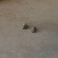 925 Sterling Silver Antique Plain Oxidised Boho Studs Earrings
