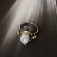 925 Sterling Silver Baroque Pearl Rustic Fusion Handcrafted Ring