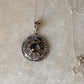 925 Sterling Silver Labradorite Mandala Boho Handcrafted Pendant