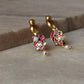 925 Sterling Silver Gold Plated Pink White Stone Kundan Polki & Fresh Water Pearls Charm Bugadi Ear Cuff