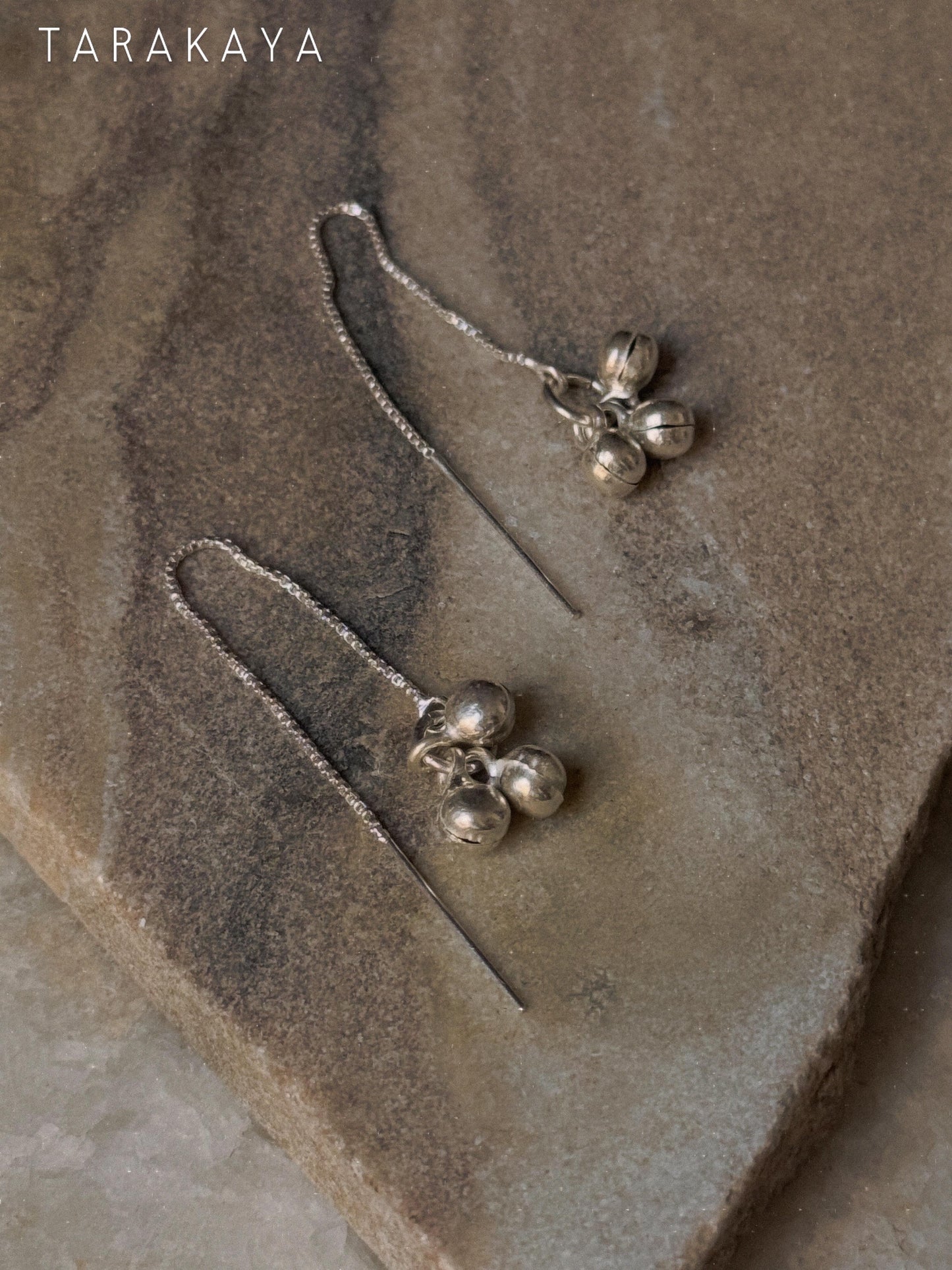 925 Sterling Silver Ghungroo Threader/ Sui Dhaga Earrings