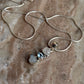 925 Sterling Silver Blue Topaz, Moonstone Raw Cluster Handcrafted One of a Kind Pendant