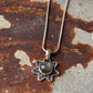 925 Sterling Silver Labradorite Flower Boho Pendant