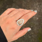 925 Sterling Silver Pear Jasper Handcrafted Ring