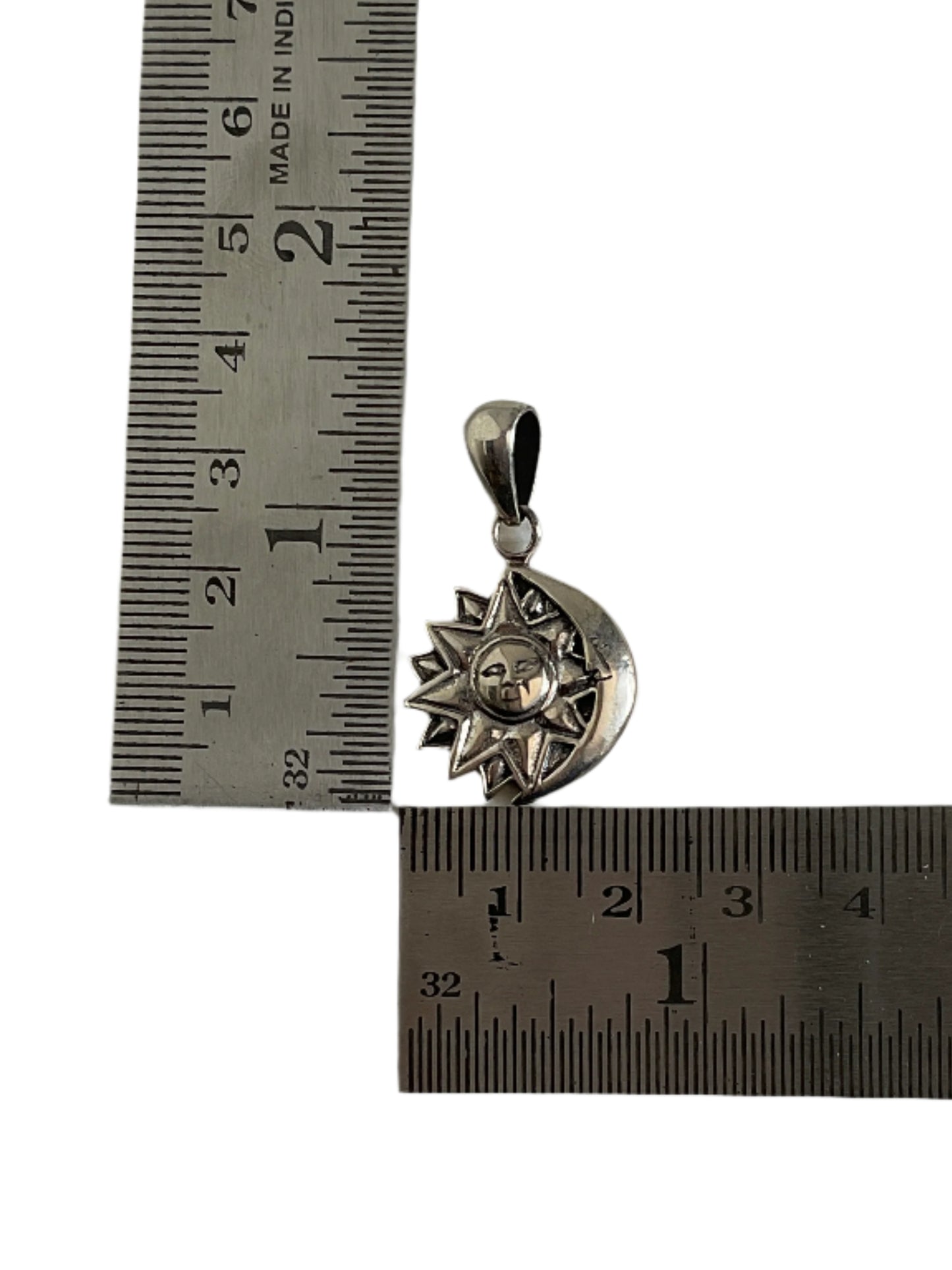 Yin Yang Sun Moon 925 Sterling Silver Pendant