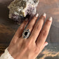 Classic Black Onyx Statement Ring with Victorian Design