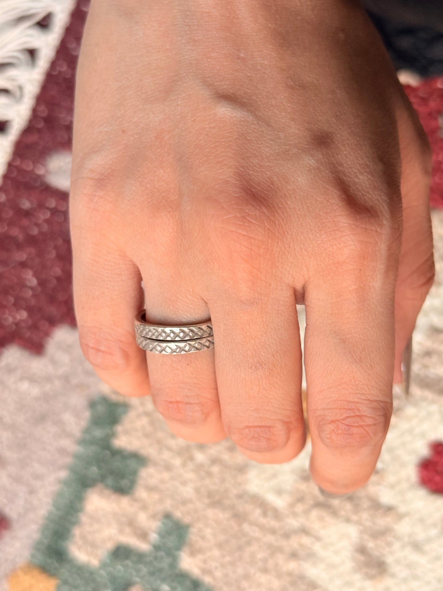 925 Sterling Silver Bohemian Hill Tribe Handcrafted Adjustable Ring