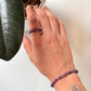 Natural Crystal Amethyst 4mm Stretchy Rings & Bracelet