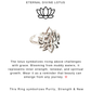 925 Sterling Silver Big Divine Lotus Boho Flower Ring