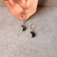 925 Sterling Silver Labradorite Moon Lever Back Earrings