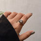925 Sterling Silver Smokey Quartz Cushion Cut Contemporary Style Solitaire Ring