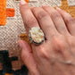 925 Sterling Silver Picture Jasper Boho Statement Ring