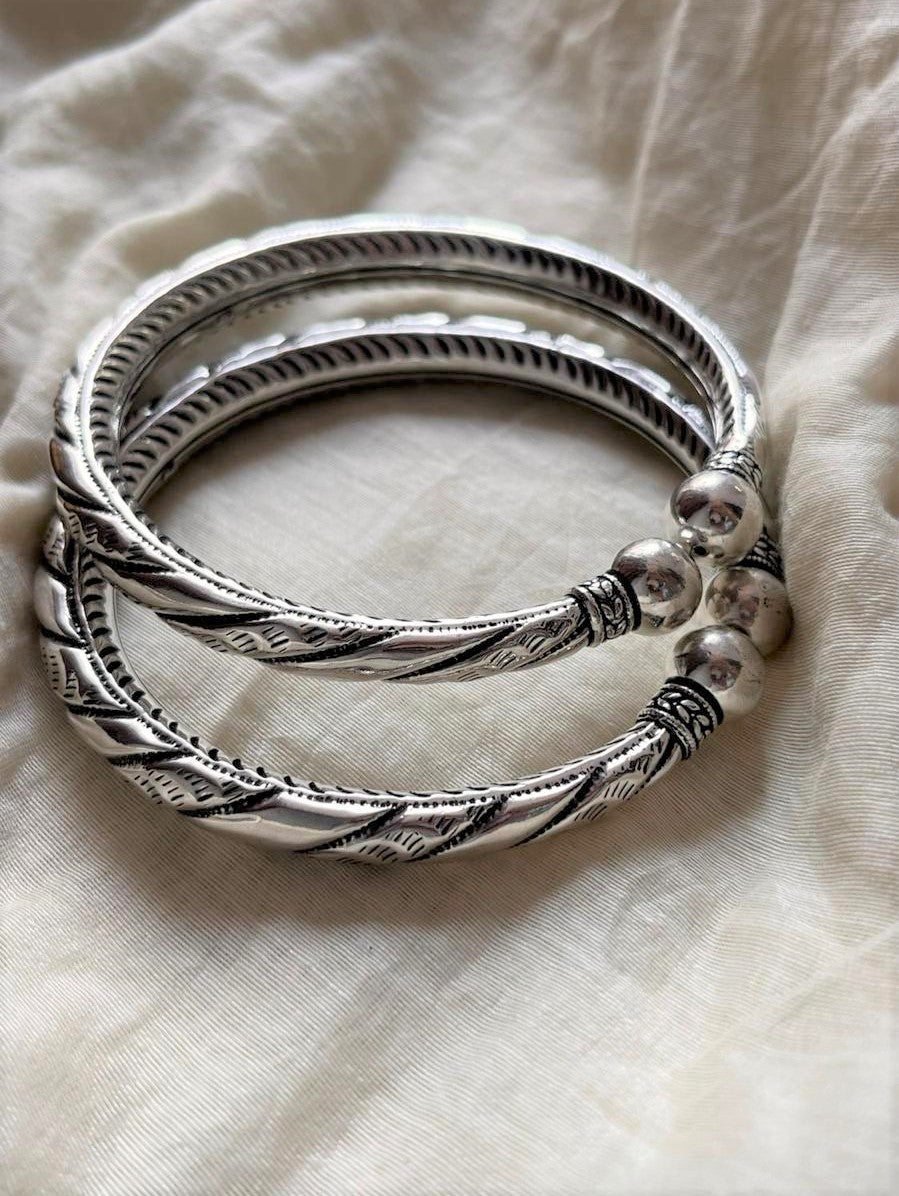 Traditional Leg Kada in Pure Silver for Classic Look
