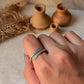 925 Sterling Silver Bohemian Hill Tribe Handcrafted Adjustable Ring