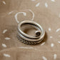 925 Sterling Silver Bohemian Hill Tribe Spiral Handcrafted Adjustable Ring