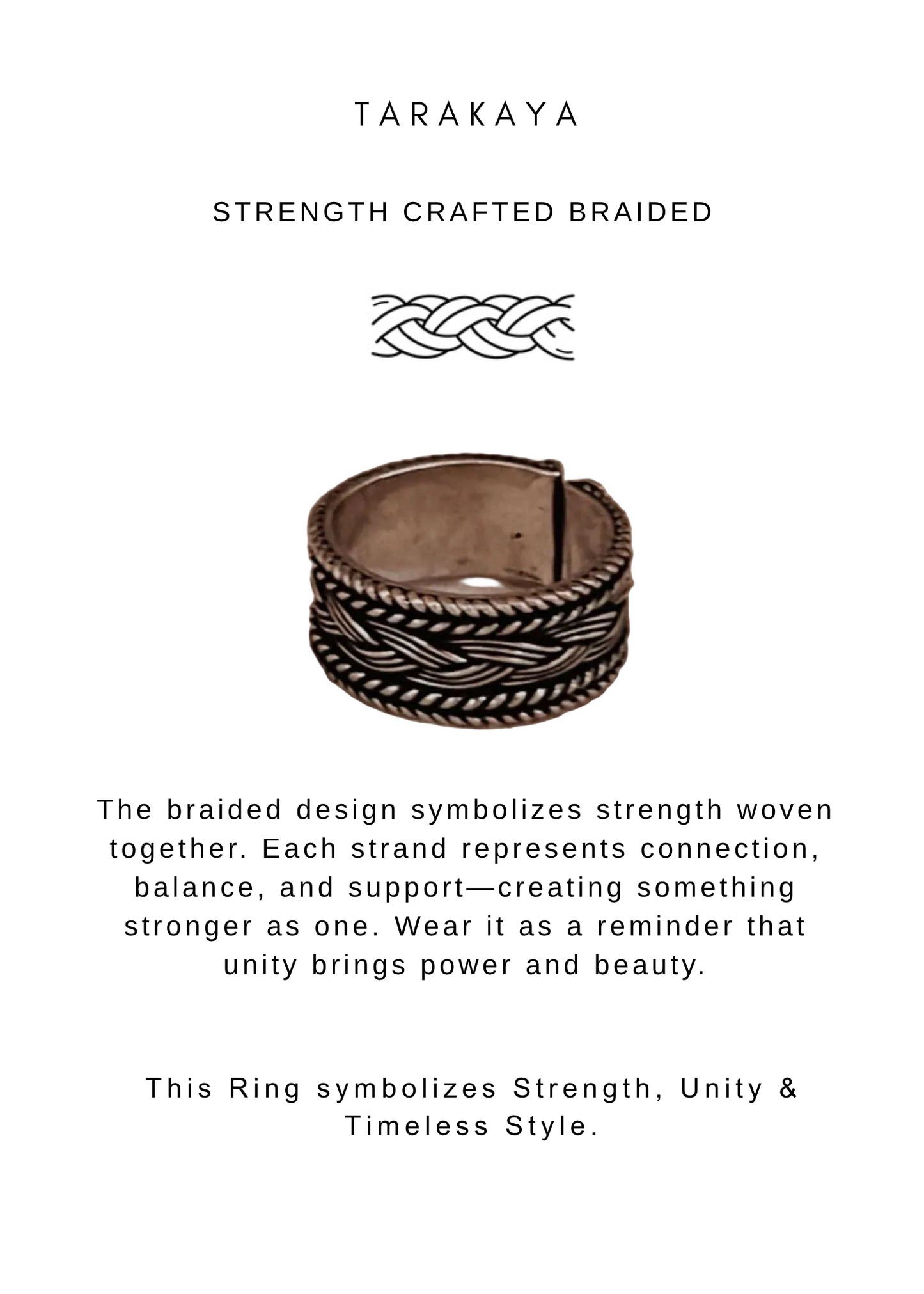 925 Sterling Silver Tribal Braided Boho Band Adjustable Ring