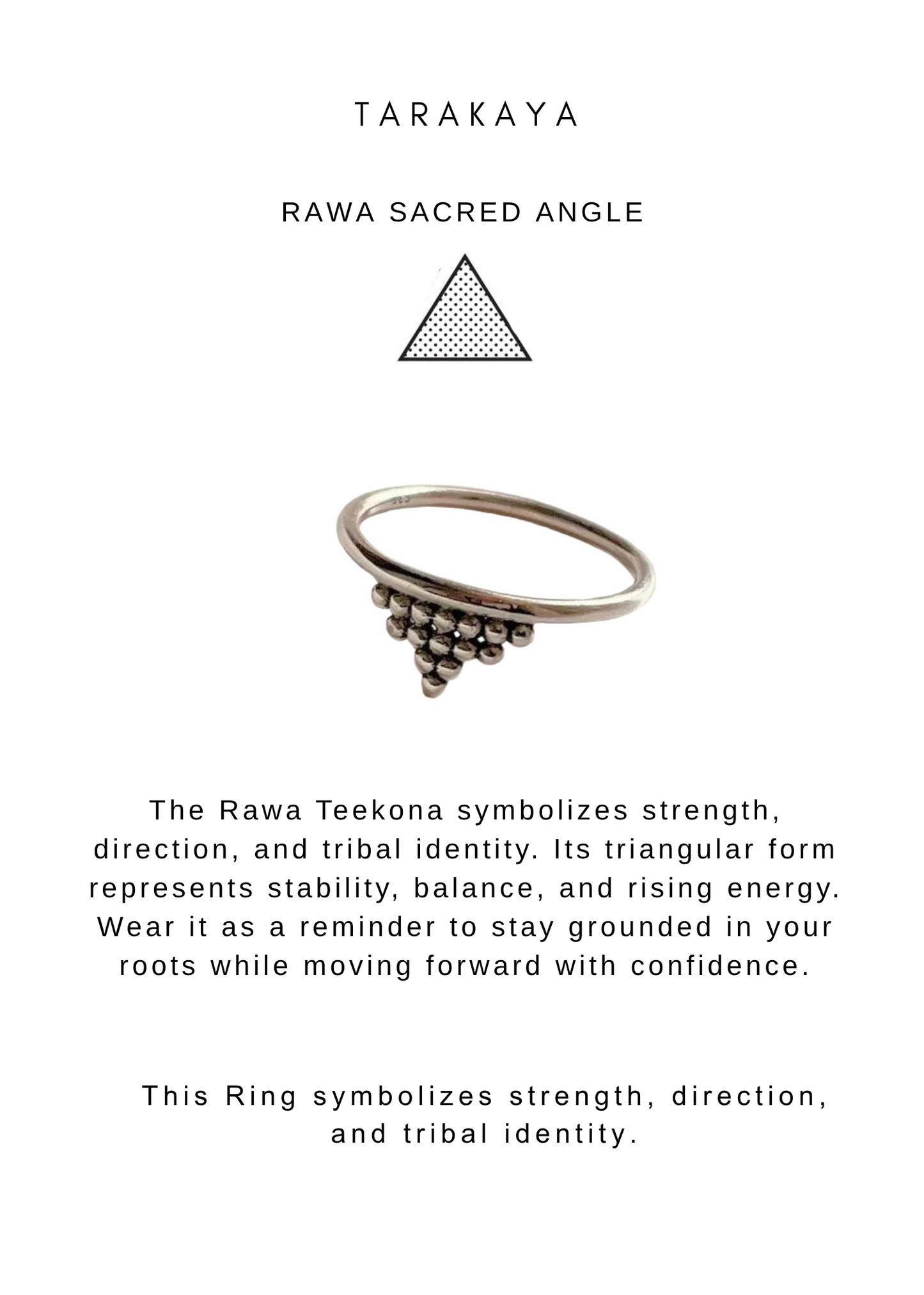 925 Sterling Silver Teekona Boho Ring