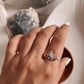 Chic Boho Moon Ring in 925 Silver