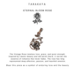 925 Sterling Silver Vintage Rose Pendant