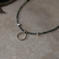 925 Sterling Silver Grandidierite Box Gradient, Star & Moon Handcrafted Necklace