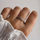 Sophisticated Moonstone Dainty Forest Ring in Silver