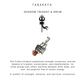 925 Sterling Silver Trishul/ Damru/ Rudraksh Necklace