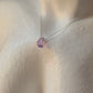 925 Sterling Silver Amethyst Moon Crescent Carved Handcrafted Necklace