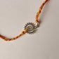 925 Sterling Silver Spiral Sun Reusable as Pendant Handcrafted Rakhi