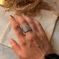 925 Sterling Silver Tribal Textured Fixed Wire Stack Band Ring