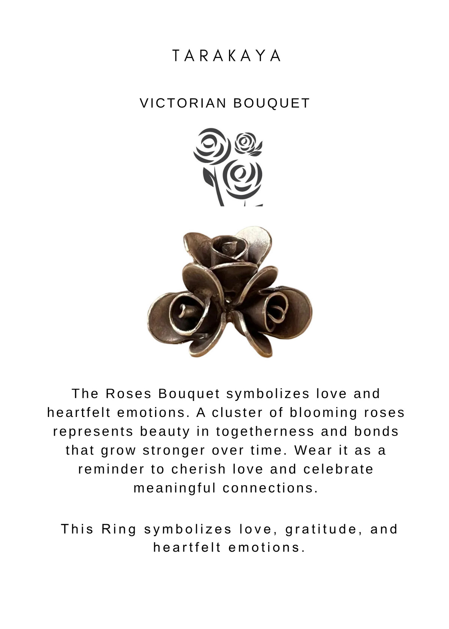 925 Sterling Silver Roses Bouquet Bohemian Hill Tribe Handmade Statement Ring