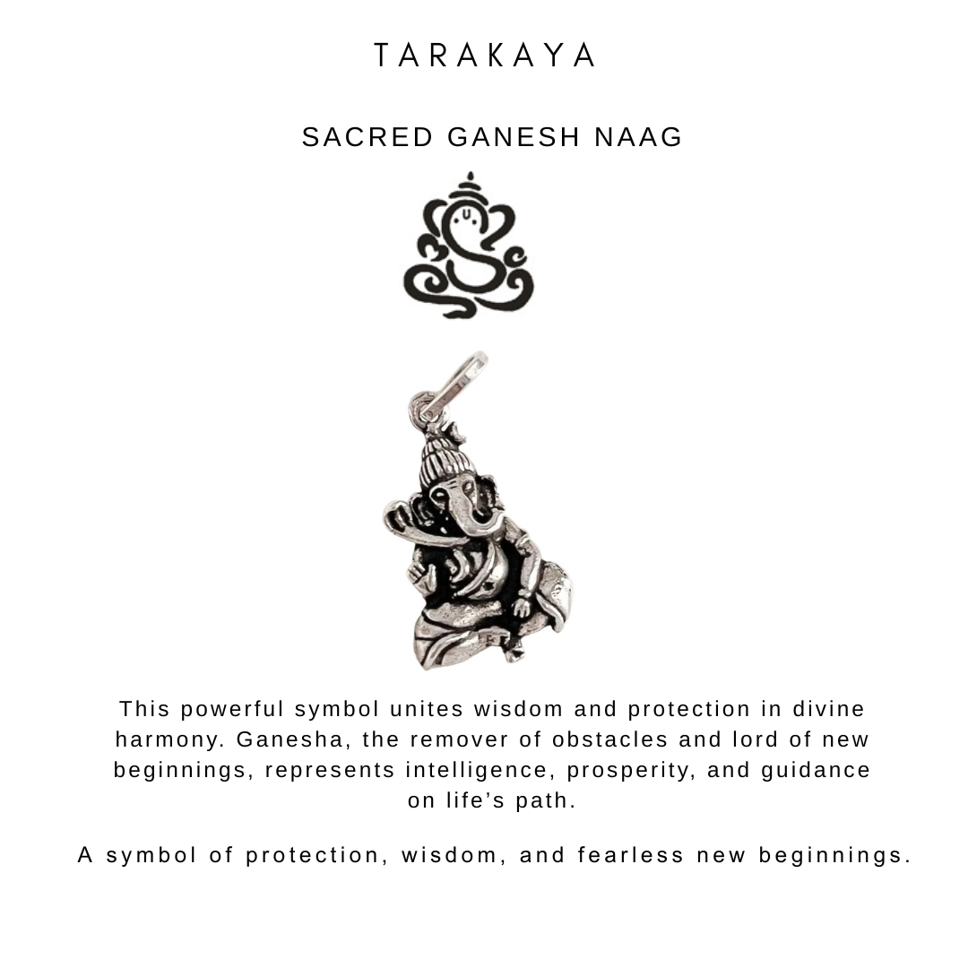 925 Sterling Silver Ganesha With Nag Pendant