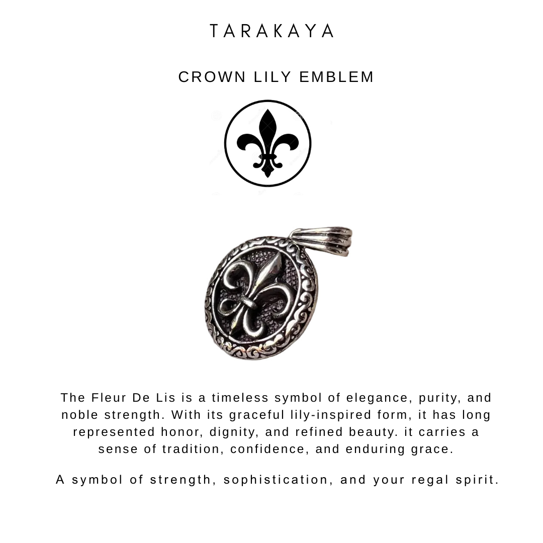 Fleur De Lis 925 Sterling Silver Pendant