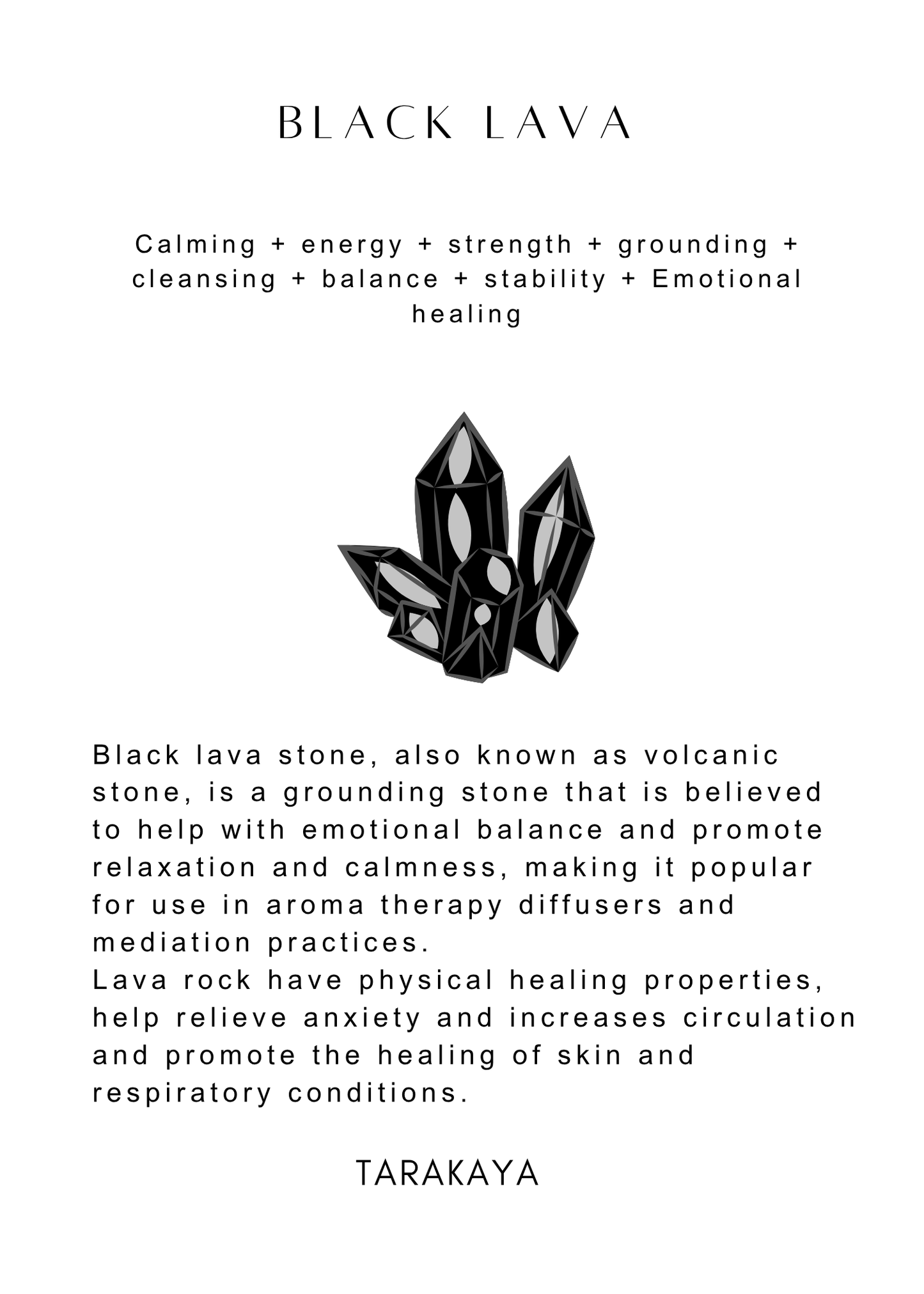 Natural Crystal Seven Chakra With Black Lava Bracelet 8MM