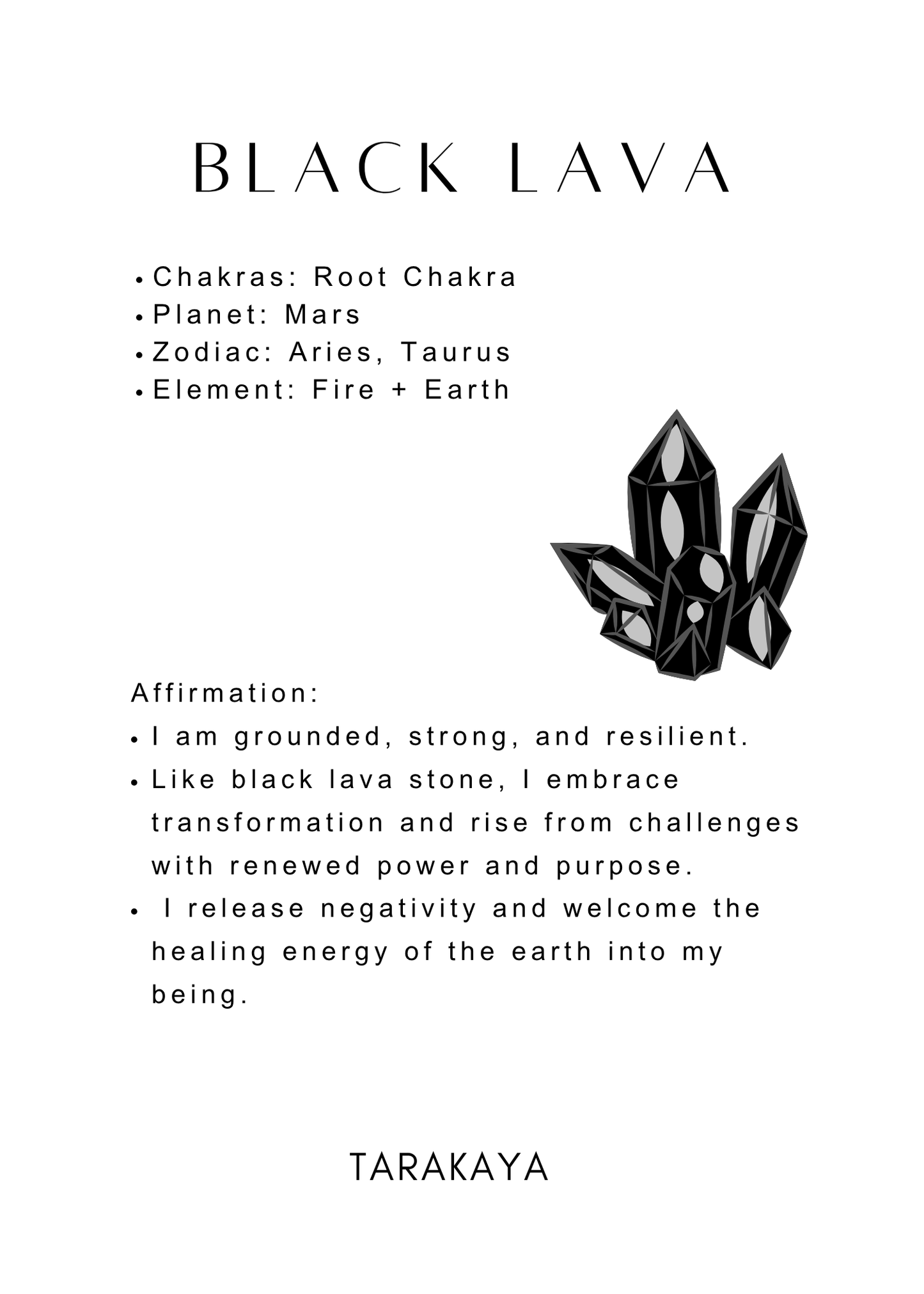 Natural Crystal Seven Chakra With Black Lava Bracelet 8MM