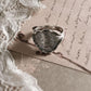 Silver Ring with Unique Ocean Shell Texture Detail