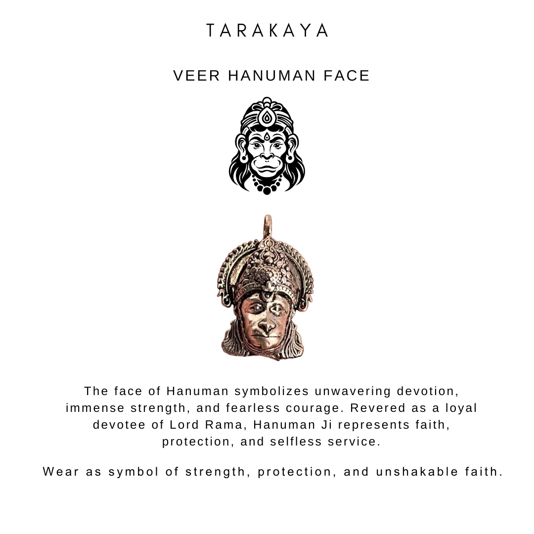 925 Sterling Silver Hanuman Ji Face Silver Pendant