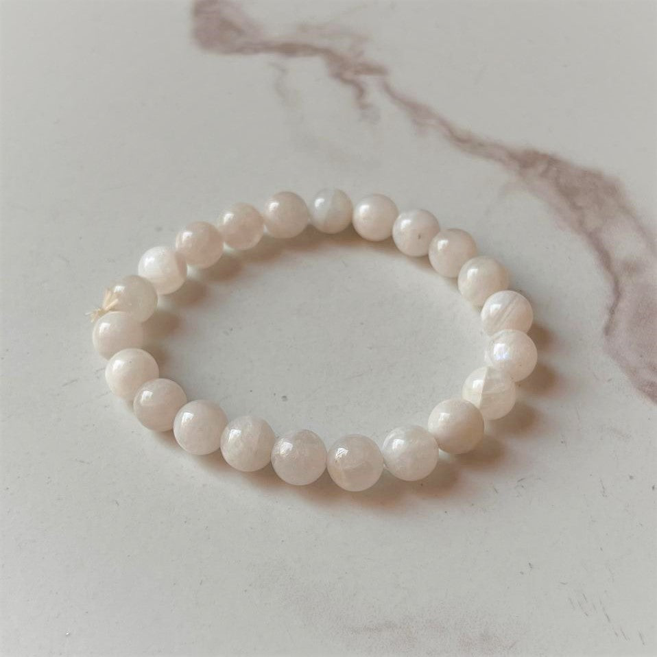 Genuine AAA Moonstone 8MM Crystal Bracelet 