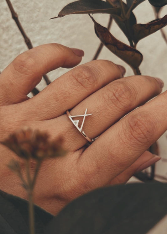 Children hiking at Camp 925 sterling silver Ring
