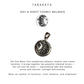 925 Sterling Silver Sun Moon Round Coin Pendant
