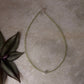 925 Sterling Silver Peridot 2mm Floral Charm Necklace