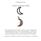 925 Sterling Silver Crescent Moon Big Pendant