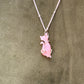 925 Sterling Silver Mother of Pearl Cat Cable Dot Handcrafted Necklace
