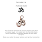925 Sterling Silver Plain Om/Aum Pendant