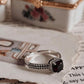 Antique Style Square Cut Black Onyx Silver Ring