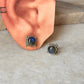 925 Sterling Silver Labradorite Rawa Square Studs Earrings