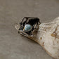 925 Sterling Silver New Larimar Molten Drip Ring